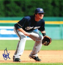 AUTOGRAPHED MAT GAMEL photo  Milwaukee Brewers