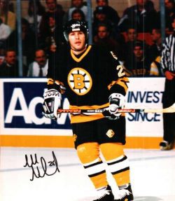 Autographed MATS NASLUND Boston Bruins  Photo
