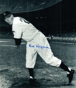 AUTOGRAPHED BOB KUZAVA 8x10 New York Yankees Photo