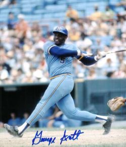 AUTOGRAPHED GEORGE SCOTT 8x10 photo  Milwaukee Brewers