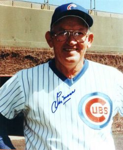 AUTOGRAPHED LES MOSS Chicago Cubs Photo