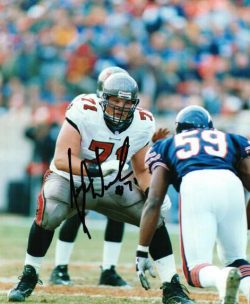 Autographed JERRY WUNSCH Tampa Bay Buccaneers Photo