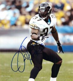 Autographed DEON GRANT Jacksonville Jaguars Photo.