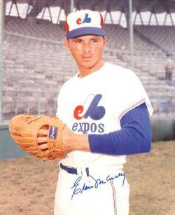 AUTOGRAPHED ERNIE MCANALLY Montreal Expos Photo