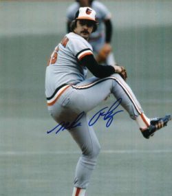 AUTOGRAPHED MIKE FLANAGAN 8x10 Baltimore Orioles Photo