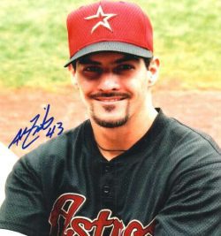 AUTOGRAPHED  photo ALAN ZINTER Houston Astros