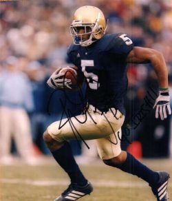 Autographed RHENA MCKNIGHT Notre Dame Photo