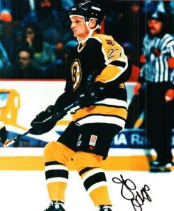 Autographed JEFF ODGERS 8x10 Boston Bruins  Photo