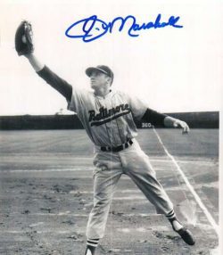 AUTOGRAPHED JIM MARSHALL 8X10 Baltimore Orioles Photo