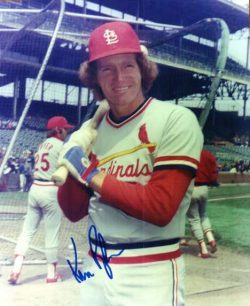 AUTOGRAPHED KEN RUDOLPH St. Louis Cardinals photo