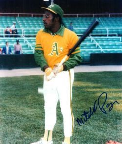 AUTOGRAPHED  photo MITCHELL PAGE Oakland A's