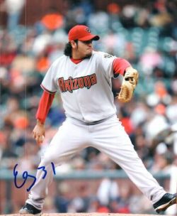 Autographed EDGAR GONZALEZ 8X10 Arizona Diamondbacks Photo