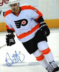 Autographed BLAIR BETTS 8X10 photo - Philadelphia Flyers
