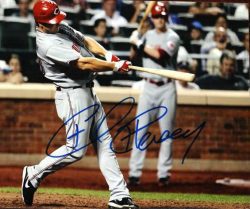 AUTOGRAPHED  photo CHRIS HEISEY Cincinnati Reds
