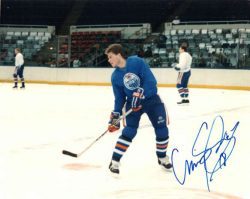 Autographed CRAIG SIMPSON EDMONTON OILERS Photo