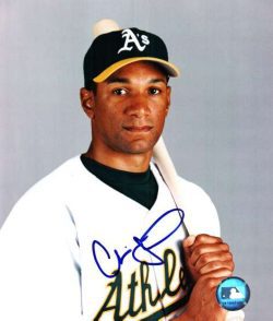 AUTOGRAPHED  photo CHRIS SINGLETON Oakland A's