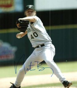 AUTOGRAPHED 8X10 photo NATE BUMP Florida Marlins