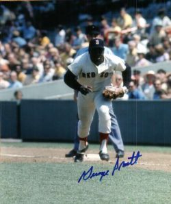 AUTOGRAPHED GEORGE SCOTT 8X10  Boston Red Sox photo