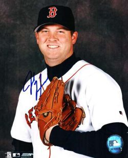 AUTOGRAPHED JOSH HANCOCK  Boston Red Sox photo