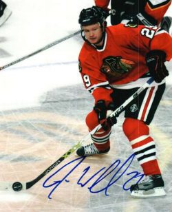 Autographed JASON WILLIAMS Photo Chicago Blackhawks
