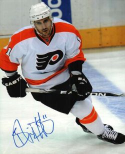 Autographed BLAIR BETTS 8X10 photo - Philadelphia Flyers