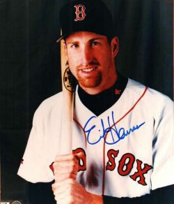 AUTOGRAPHED ERIC HANSON Boston Red Sox photo