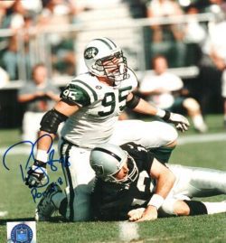 Autographed RICK LYLE New York Jets photo