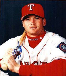 AUTOGRAPHED  photo KELLY DRANSFELDT Texas Rangers