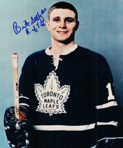 Autographed BRIT SELBY  8X10 Toronto Maple Leafs  photo
