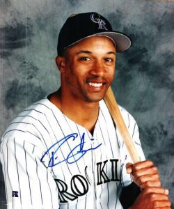 AUTOGRAPHED TOM GOODWIN 8X10 Colorado Rockies Photo