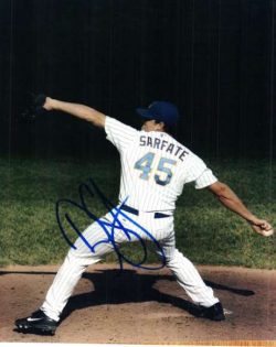 AUTOGRAPHED DENNIS SARFATE 8X10 photo  Milwaukee Brewers