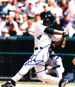 AUTOGRAPHED JEFF HAMMONDS 8X10 Colorado Rockies Photo