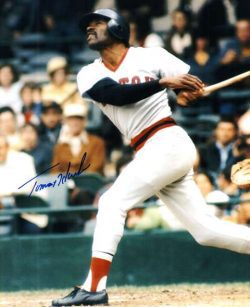 AUTOGRAPHED TOMMY HARPER  Boston Red Sox photo