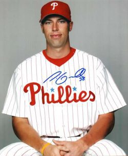 AUTOGRAPHED TIM GRADOVILLE 8x10 Philadelphia Phillies Photo