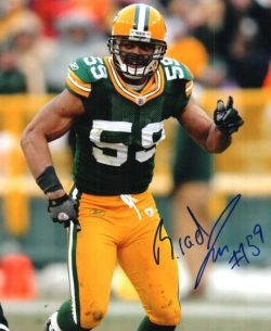 Autographed  BRAD JONES 8X10 Green Bay Packers Photo