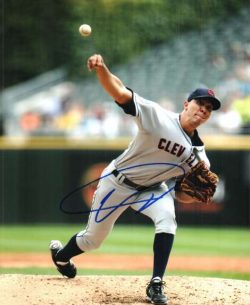 AUTOGRAPHED UBALDO JIMENEZ 8X10 Cleveland Indians Photo