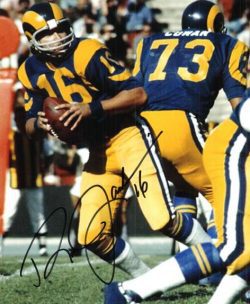AUTOGRAPHED RON JAWORSKI 8X10 photo LA Rams