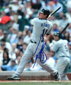 AUTOGRAPHED BRAD HAWPE 8X10 Colorado Rockies Photo