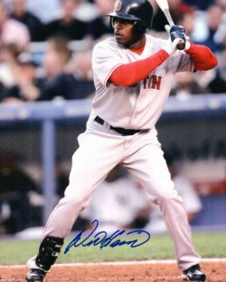 AUTOGRAPHED WILLIE HARRIS  Boston Red Sox photo