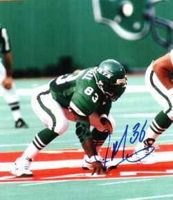 Autographed JOHNNY MITCHELL New York Jets photo