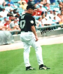 AUTOGRAPHED 8X10 photo JEFF COX Florida Marlins