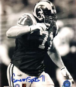 AUTOGRAPHED CAMERON SPIKES 8X10 photo St Louis Rams