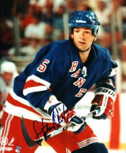 Autographed STEPHANE QUINTAL New York Rangers Photo