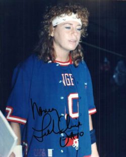 Autographed  NANCY LIEBERMAN  - WNBA photo