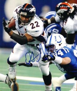 Autographed QUENTIN GRIFFIN Denver Broncos Photo