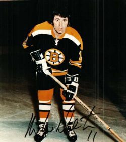 Autographed MIKE WALTON Boston Bruins  Photo