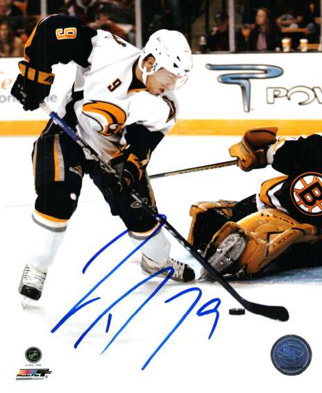 Autographed TOM BARRASSO 84 Calder 8X10 Buffalo Sabres Photo - Main Line  Autographs