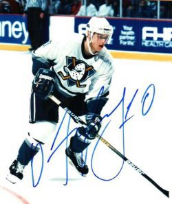 Autographed OLEG TVERDOVSKY  Anaheim Ducks Photo