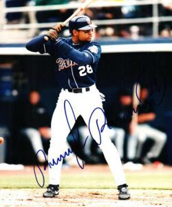 AUTOGRAPHED RUBEN RIVERA  SD Padres photo