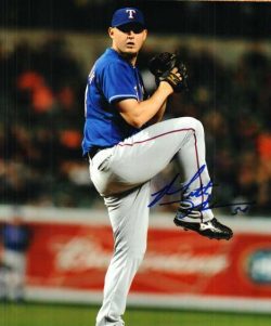 AUTOGRAPHED MATT HARRISON photo  Texas Rangers
